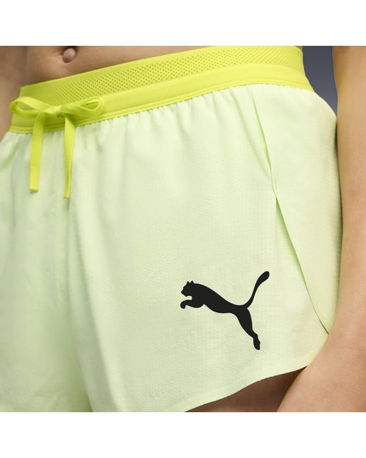 PUMA Yellow Lightspeed Ultraweave 2" Lightweight Running Split Shorts