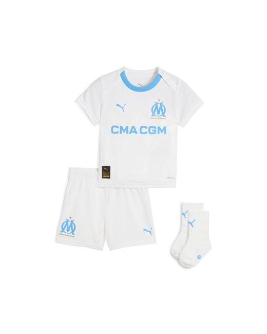 PUMA Blue Olympique De Marseille 25/26 Home Babykit Toddler, Kleidung, /Azure
