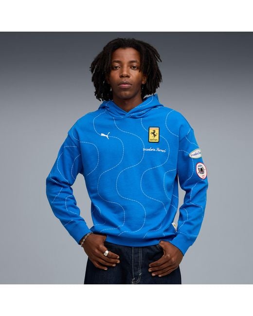 PUMA Blue Scuderia Ferrari Monza Hoodie Shoes for men