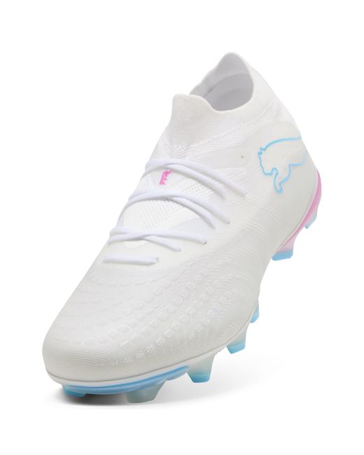 PUMA White Future 9 Match Fg/Ag Football Boots