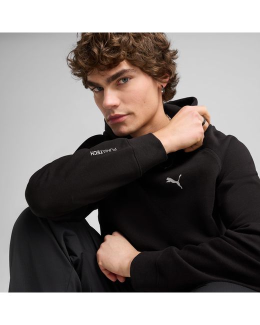 PUMA Tech Deltaknit Relaxed Hoodie in het Black voor heren
