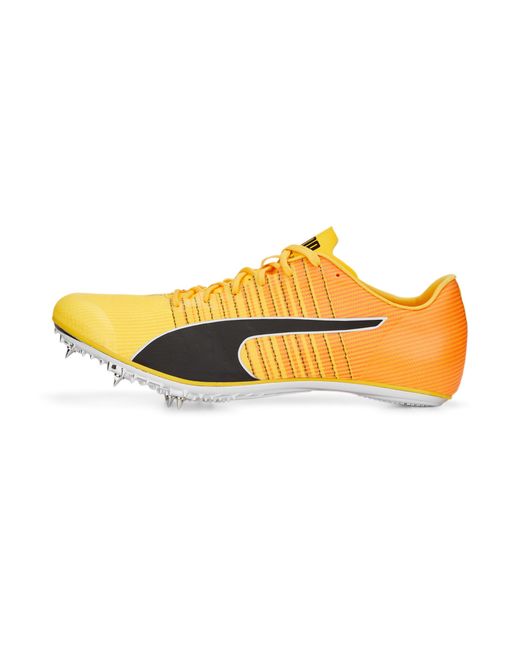 PUMA Yellow Evospeed Tokyo Brush 4 Track And Field Shoes for men