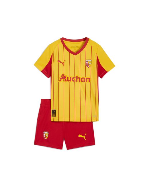 Minikit Rc Lens 1.ª Equipación 25/26 Para Niños, Ropa, Pelé Amarillo/Rojo PUMA de color Yellow