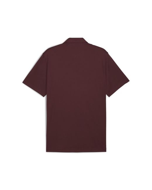 PUMA Pure 2.0 Golf Polo Herren, Kleidung, Ruby Shimmer in Purple für Herren