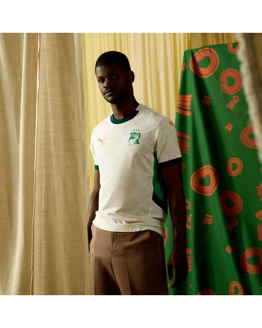 PUMA Multicolor Côte D'Ivoire 2025 Away Jersey /Dark Myrtle for men