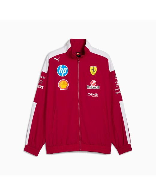 PUMA Red Scuderia Ferrari 2025 Drivers T7 Oversized Jacket