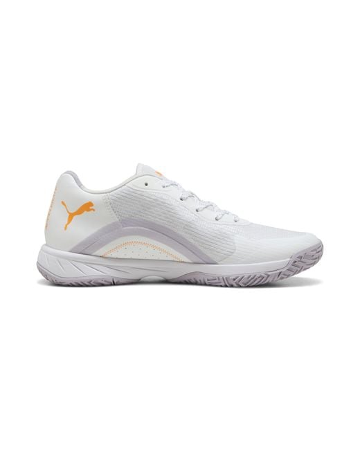 PUMA White Accelerate Turbo 4 Handball Shoes