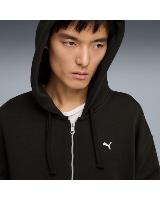 PUMA Black Select Essentials Full-Zip Hoodie for men
