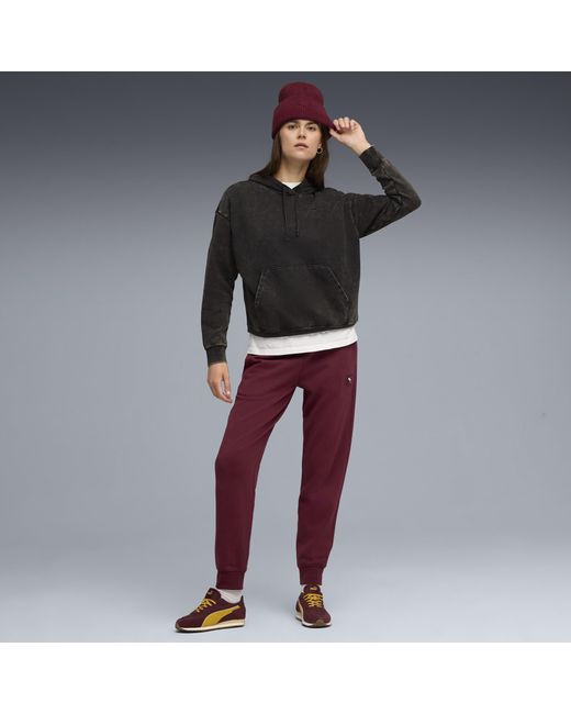 Pantalones De Chándal Essentials Elevated Para Mujer, Ropa, Ruby Shimmer PUMA de color Purple