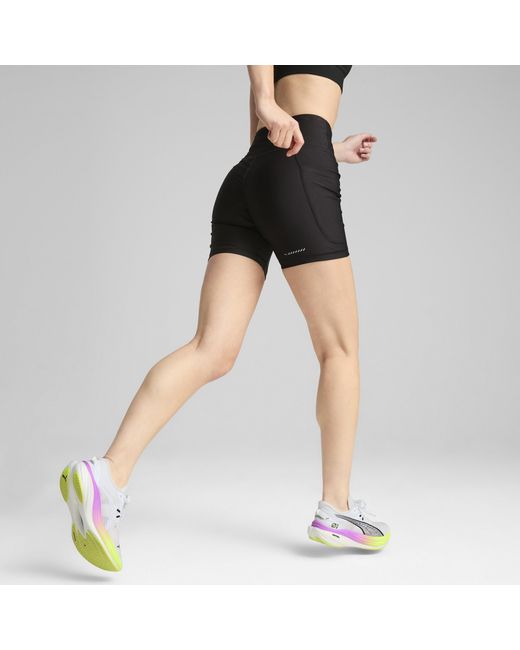 PUMA Black Velocity 5" Tight Running Shorts