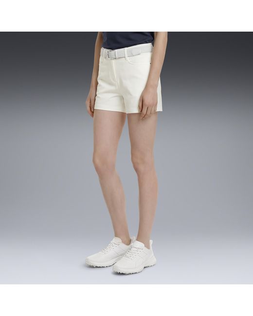 PUMA White Avant Golf 6" Shorts