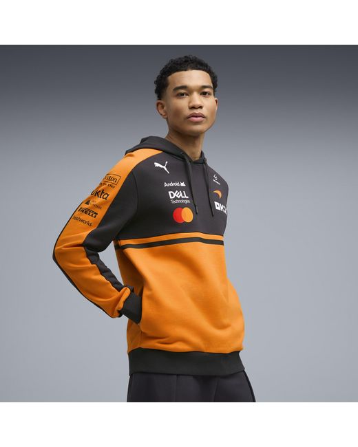 PUMA Orange Mclaren Mastercard F1 Team Replica Hoodie Shoes for men