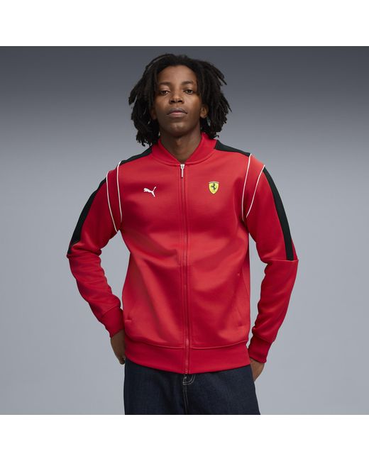 PUMA Red Scuderia Ferrari Mt7 Track Jacket for men