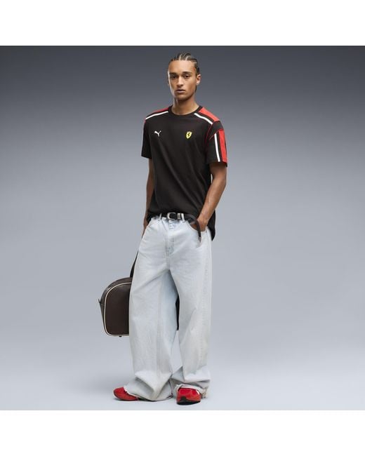 PUMA Black Ferrari Mt7 T-Shirt for men