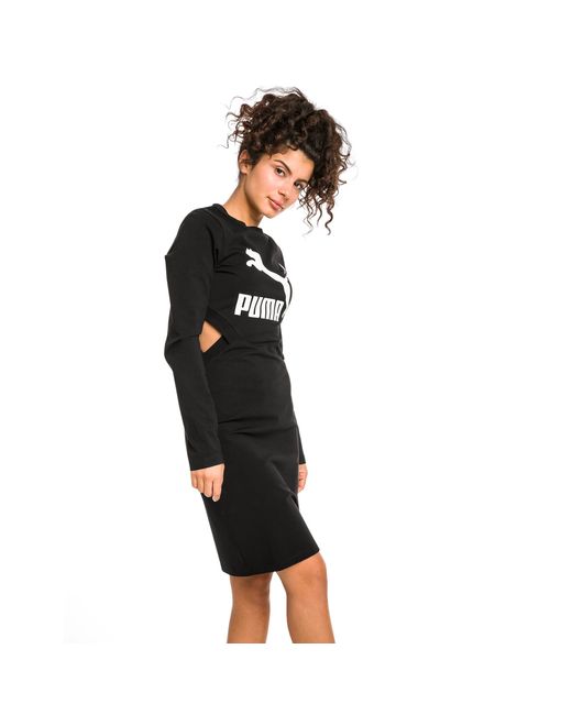 PUMA Figurbetontes Kleid in Schwarz mit klassischem Logo in Schwarz | Lyst  CH