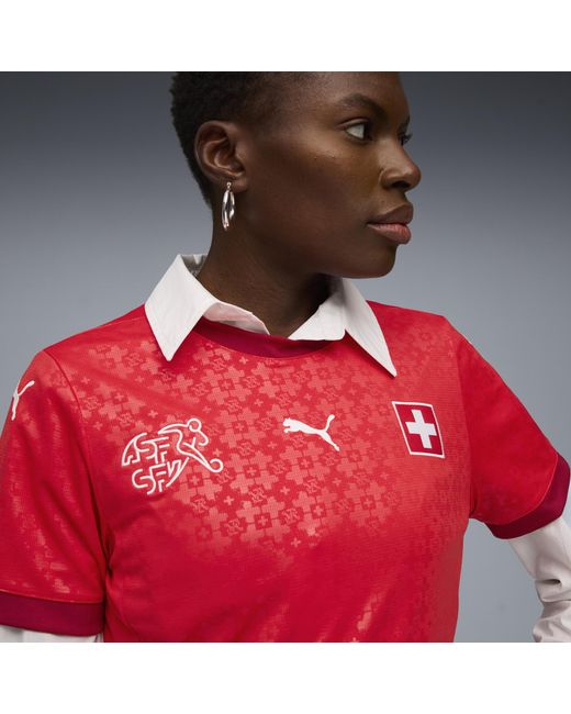 PUMA Red Schweiz Frauen-Team 2025 Heimtrikot Damen, Accessoires