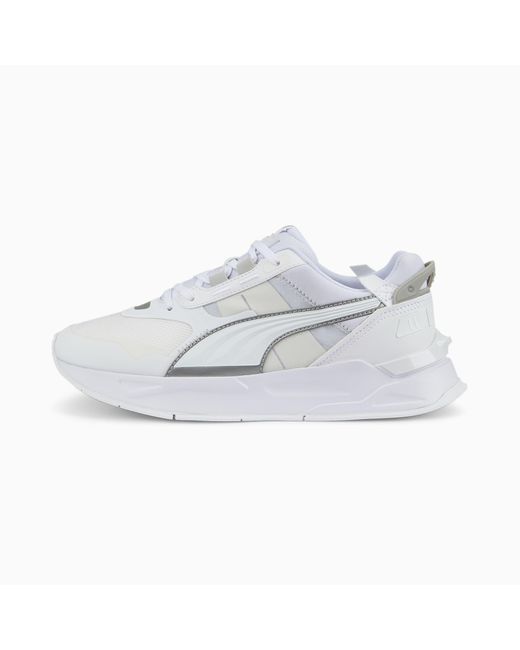 PUMA White Mirage Sport Tech reflektierende Sneakers Schuhe