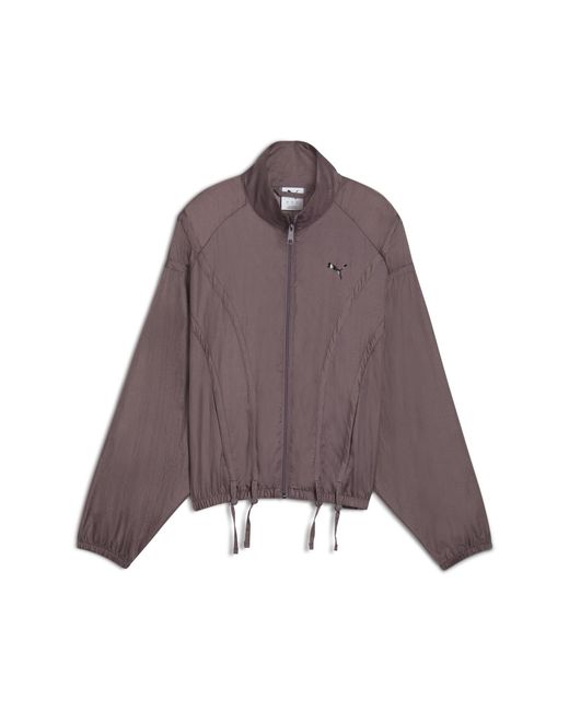 PUMA Dare To Oversized Geweven Jack Voor Maat in het Brown