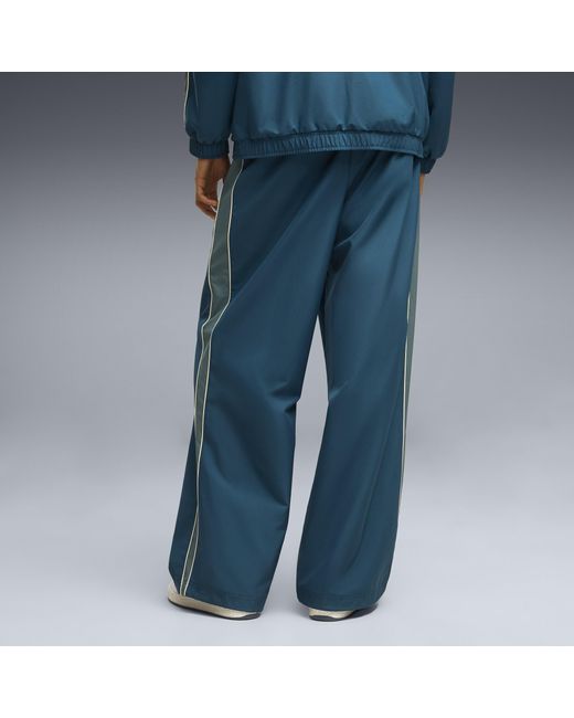 PUMA Blue T7 Oversized Track Pants for men