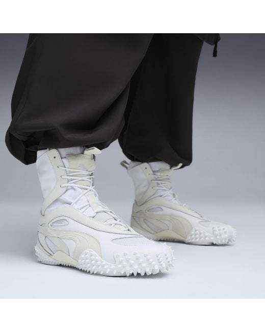 PUMA Gray Mostro Mid Boots