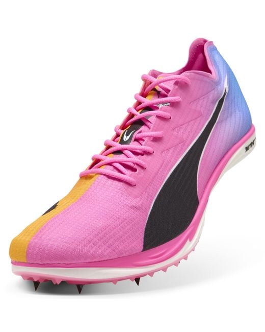 PUMA Purple Nitro Elite 3 Mid Distance Spikes for men