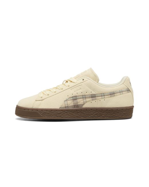 PUMA Natural Suede Patch Sneakers