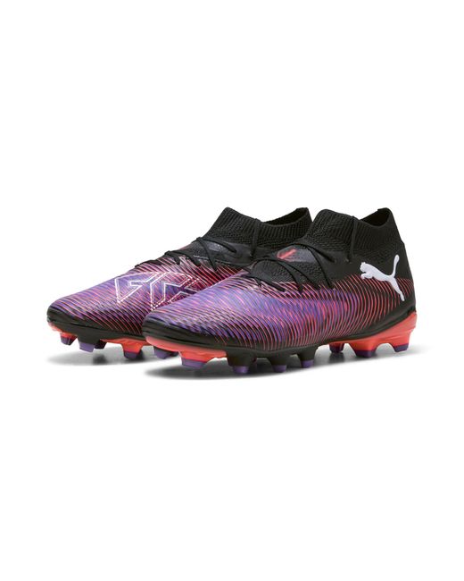 PUMA Purple Future 8 Pro Fg/Ag Fußballschuhe Damen, Schuhe, /Weiß/Glowing Rot