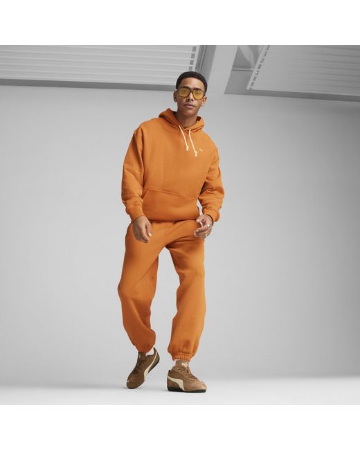 Felpa Con Cappuccio Mmq, /Altro di PUMA in Orange da Uomo