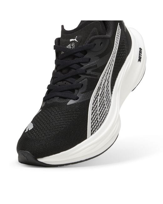 Zapatillas De Running Deviate Nitro 3 Para Mujer, Plateado/Negro/Blanco PUMA de hombre de color Black