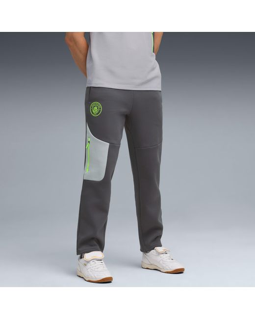 PUMA Gray Manchester City Tech Sweatpants Galactic/Pro for men
