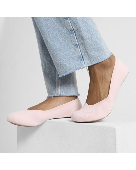PUMA Pink Iliana Ballerina Ballet Flats Shoes