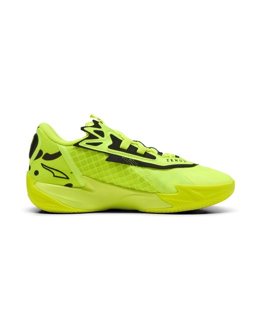 PUMA Yellow Scoot Zeros Ii Basketballschuhe Schuhe, Alert/Schwarz