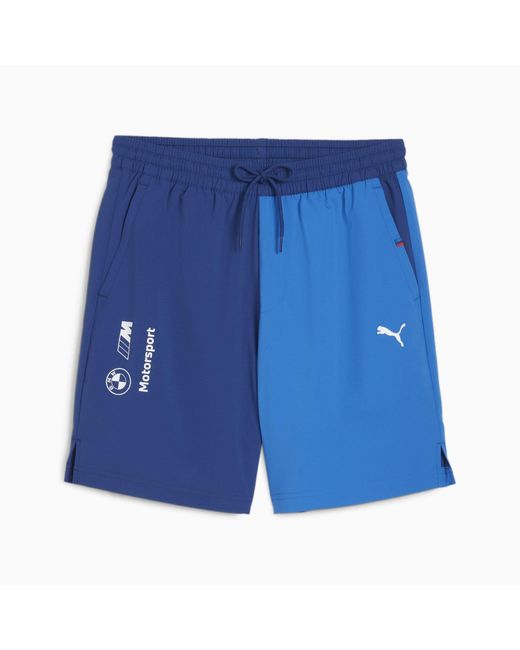 PUMA Bmw M Motorsport Ess Geweven Short in het Blue voor heren