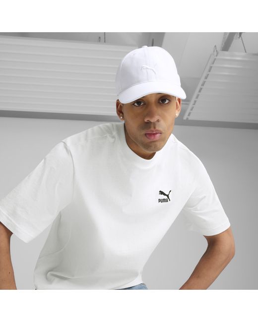 PUMA White Premium Essentials Classic Baseball-Cap