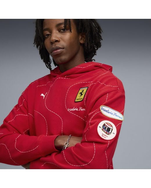Sudadera Con Capucha Scuderia Ferrari Hp Monza Para Hombre, Ropa, Rosso Corsa PUMA de hombre de color Red