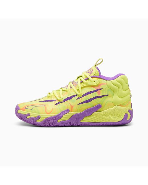 PUMA Yellow Mb.03 Spark Basketball Shoes