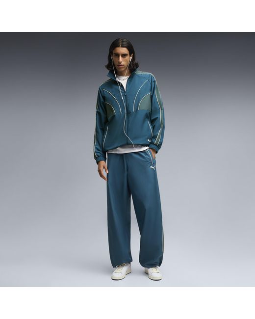 PUMA Blue T7 Oversized Track Pants for men