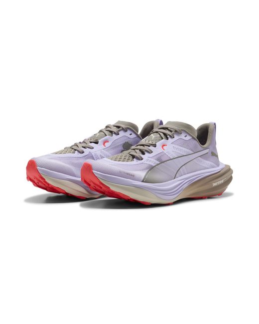 PUMA White Deviate Nitro Elite Trail Running Shoes