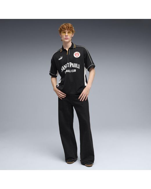 PUMA Black Fc St. Pauli Retro Football Jersey for men