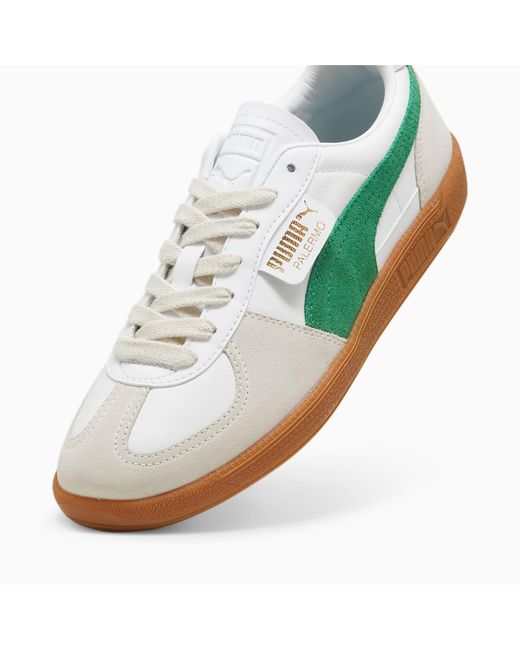 PUMA Green Palermo Leather Sneakers Schuhe