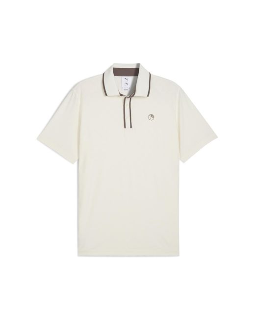 PUMA X Arnold Palmer Tipped Golf Jacquard-Polo Herren, Kleidung, Warm in White für Herren