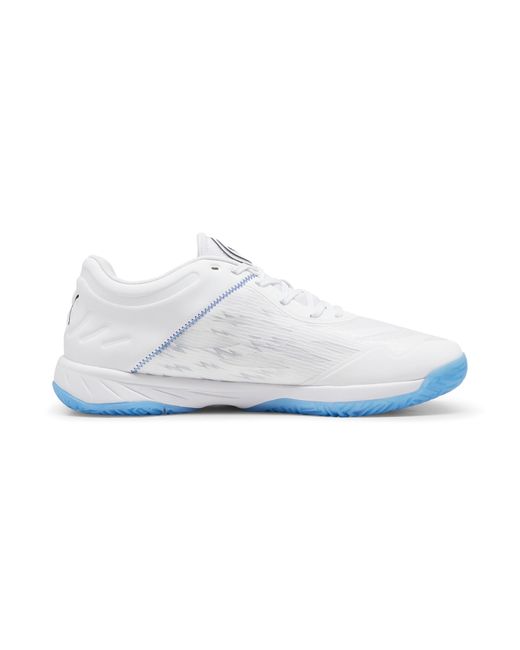 PUMA Accelerate Turbo Zaalschoenen, Blauw/Wit, Maat in het White