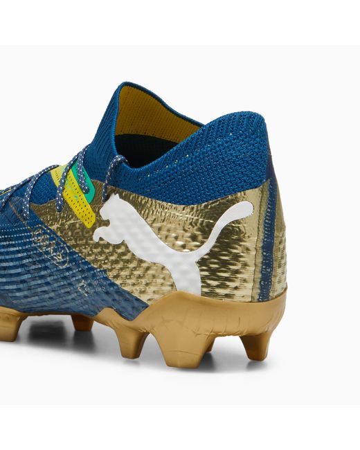 PUMA S Future 7 Ultimate Firm Ground Football Boots Blue/yellow/gold 9 for men