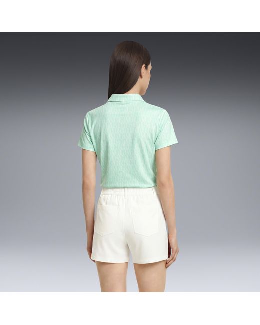 PUMA Green Cloudspun Wavey Polo