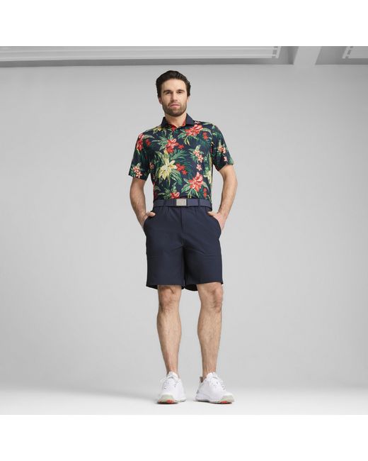 PUMA X Palm Tree Crew Floral Polo Herren in Blue für Herren