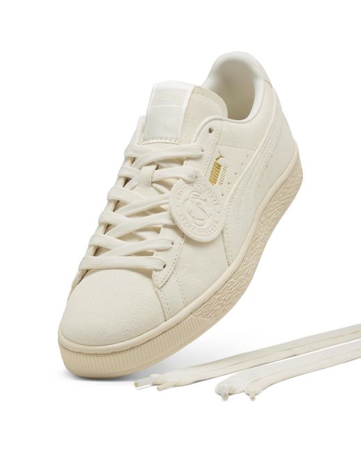 PUMA White Charles F. Stead Suede Sneakers