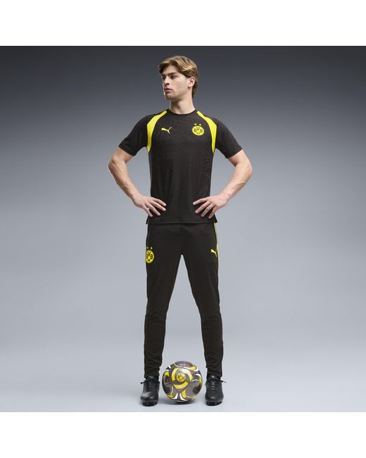 PUMA Black Borussia Dortmund Slim Training Pants for men