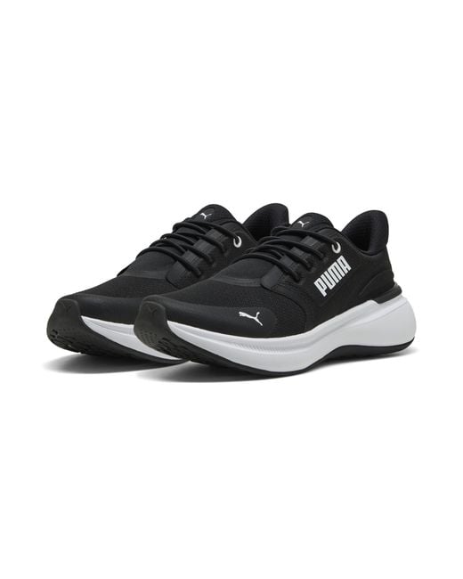 PUMA Black Softride Exo Shift Sneakers for men