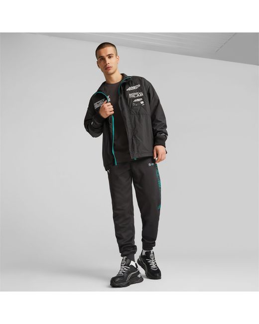 PUMA Black Mercedes-amg Petronas Motorsport Garage Crew Jacket