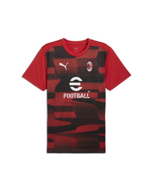 PUMA AC Mailand Kurzärmliges Aufwärmtrikot in Red für Herren